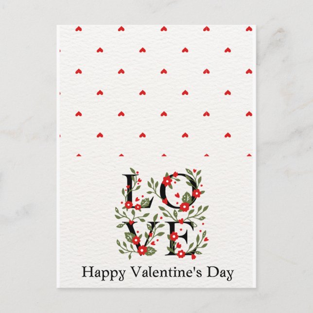 Carte romantique de Saint Valentin pour votre bien (Devant)