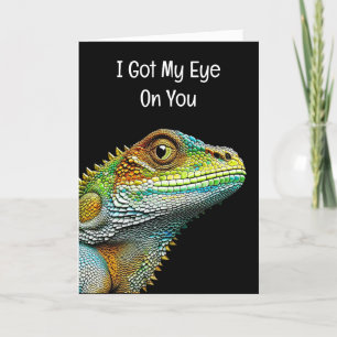 Carte Romantique Flirt, J'ai un œil sur toi