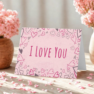 Carte Romantique Je T'Aime Saint-Valentin