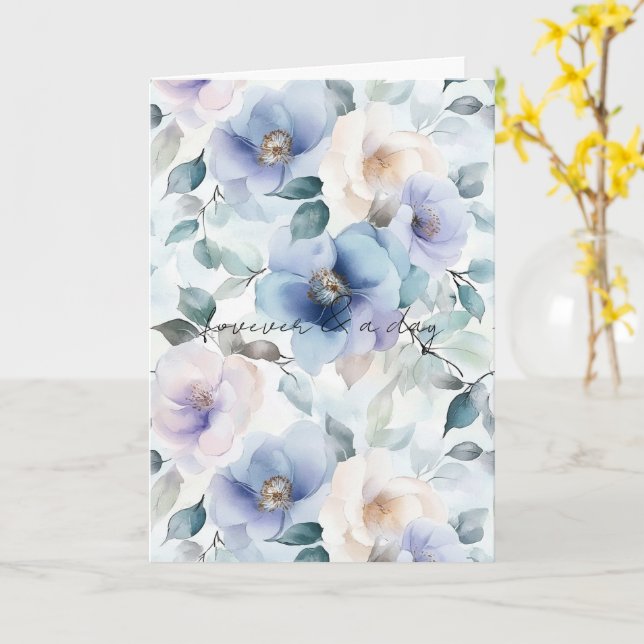 Carte Romantique Jolie Lavande Fleurs Amour Mariage (Fleur jaune)
