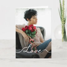 Romantique Minimaliste Photo Personnalisée