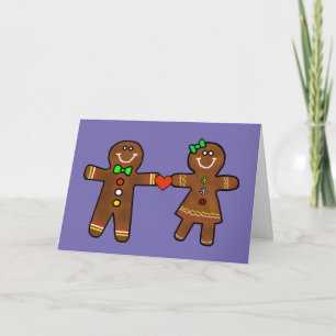 Carte romantique pour couple d'âmes sœurs en pain 