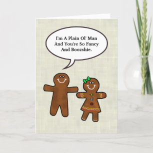 Carte romantique Yummy Gingerbread Couple Card