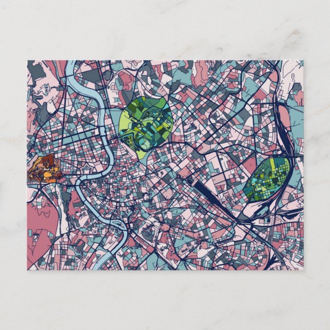 Carte Rome Italie (Devant)