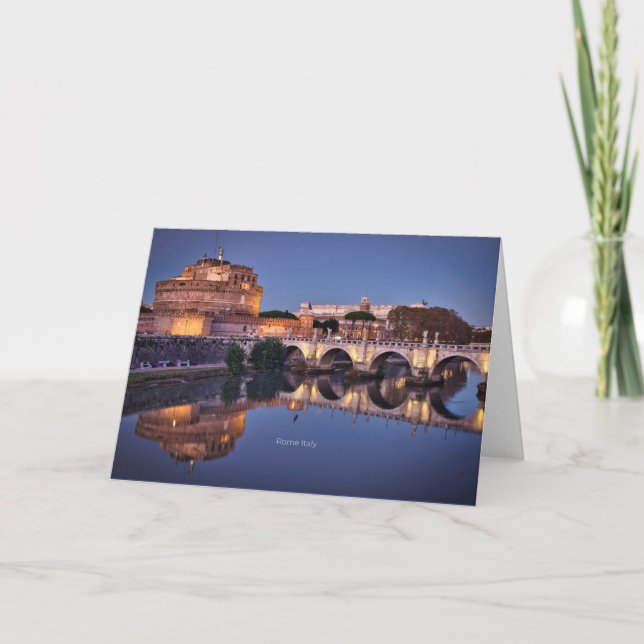 Carte Rome Italie photo pittoresque (Devant)