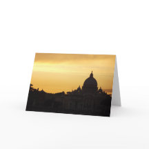 Rome Saint-Pierre au coucher du soleil