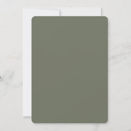 Carte ronde verte mousse moderne – Personnalisable