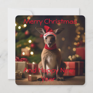 Carte "Roo-dolph's Holiday Hop : A Festive Wonderland"