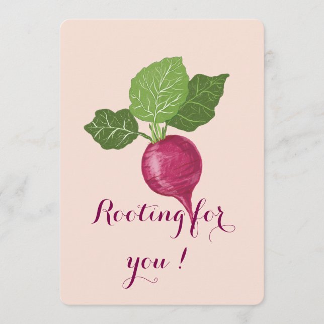Carte Rooting for you encouragement Card  (Devant)