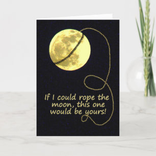 Carte Rope La Lune - Je T'Aime !