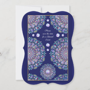 Carte Rosace bleue