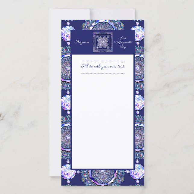 Carte Rosace bleue (Devant)