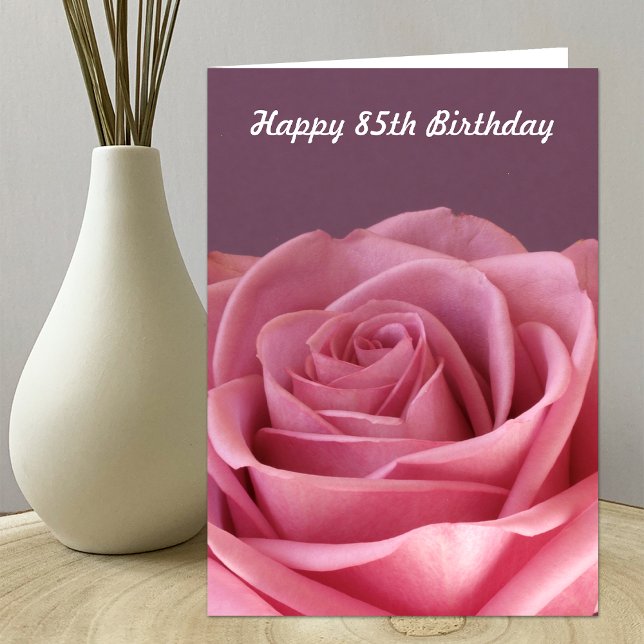 Carte Rose 85e anniversaire (Créateur téléchargé)