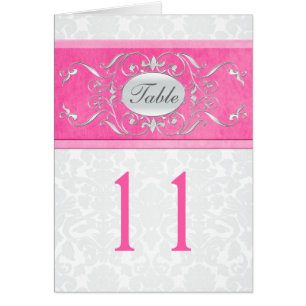 Carte rose, blanche, et grise de nombre de Tableau