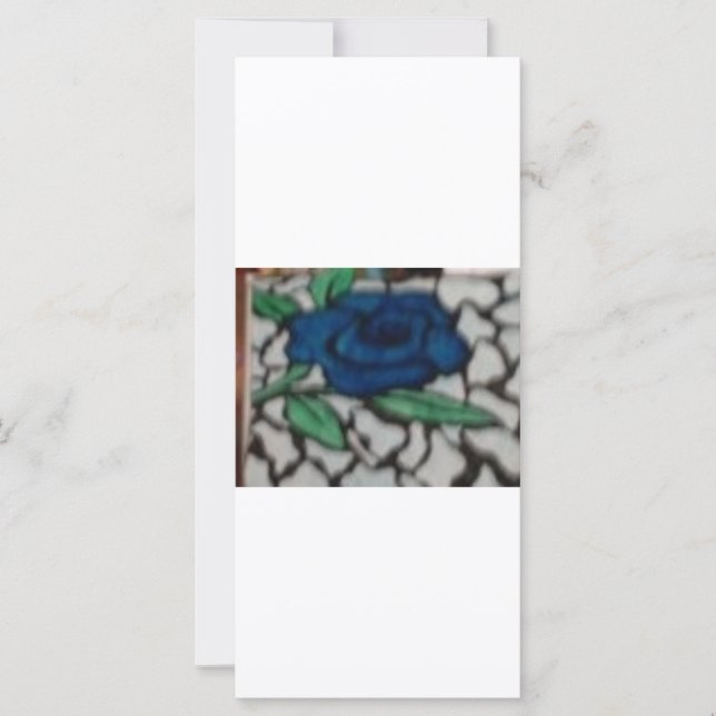 CARTE ROSE BLEU (Devant)