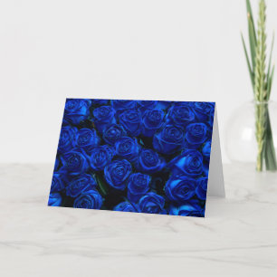 Carte Rose bleu