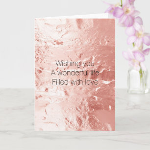 Carte Rose Champagne rose Glam Mariage