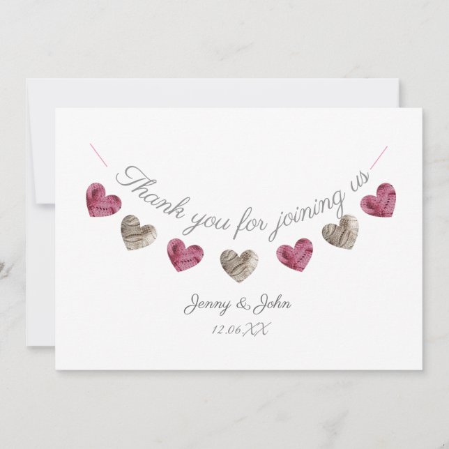 Carte rose d'anniversaire de mariage de coeur de (Devant)