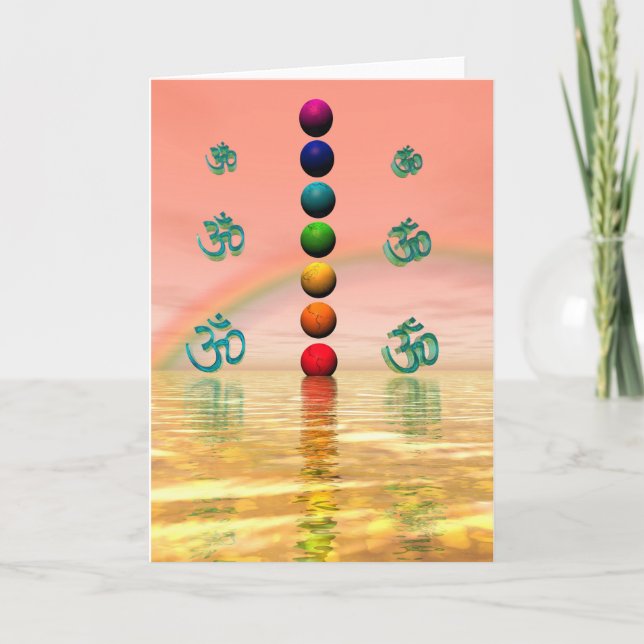 Carte rose de chakras (Devant)