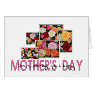 Carte rose de la fête des mères de Cousin Happy