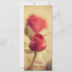 Carte Rose de mon coeur