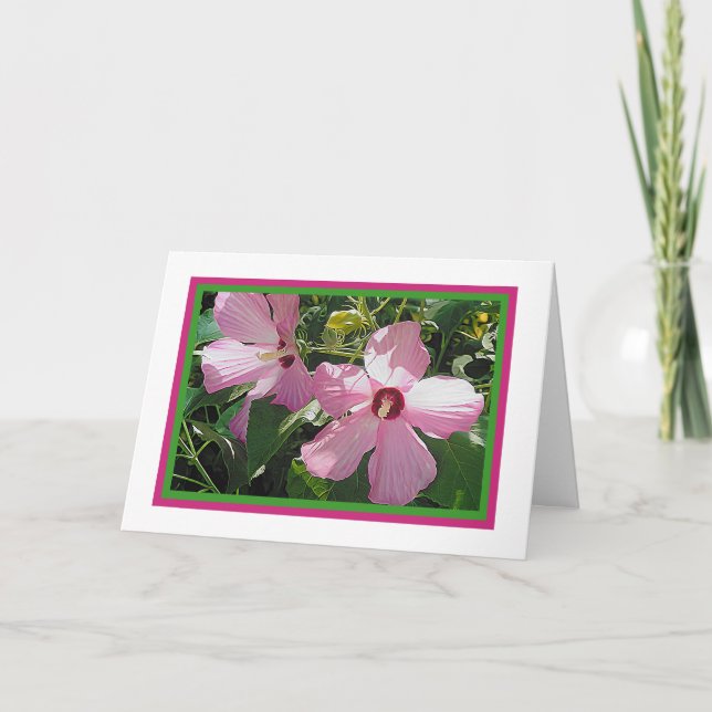 Carte Rose de Sharon Note Card (Devant)