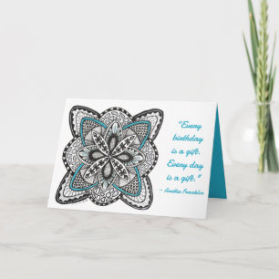 Carte Rose des vents dessinée à la main avec Joyeux Anni