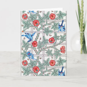 Carte Rose d'Escalades & Petit Oiseau, William Morris