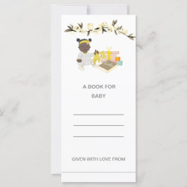 Carte Rose Douche côtière Ethnic Baby 1 pour livres