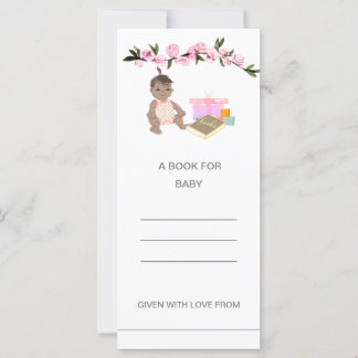 Carte Rose Douche côtière Ethnic Baby for Books