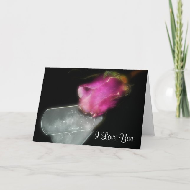 Carte Rose et plaques d'identité (Devant)