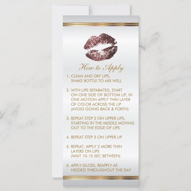 Carte Rose foncé Dusty Parties scintillant instructions  (Devant)