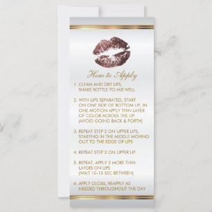 Carte Rose foncé Dusty Parties scintillant instructions