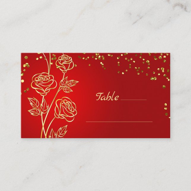Carte Rose Gold Confetti (Devant)