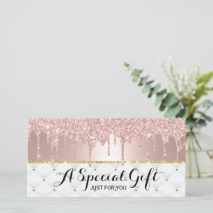 Carte Rose Gold Drives Luxury Salon Certificats Cadeaux