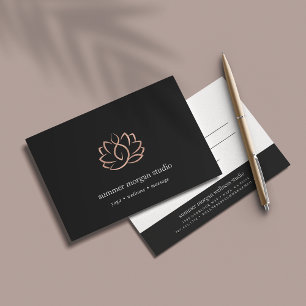 Carte Rose Gold Lotus   Massage Spa Gift Certificate