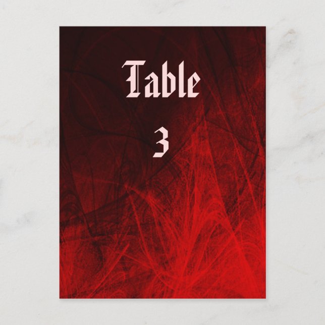 Carte Rose gothique (Devant)