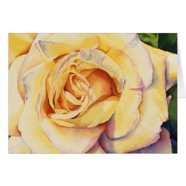 Carte Rose jaune (Devant horizontal)