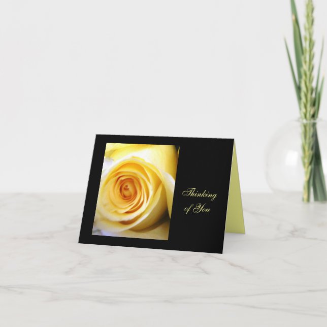 Carte Rose jaune (Devant)