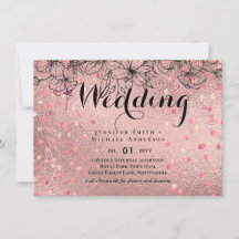 Rose moderne Gold tendance Mariage budget