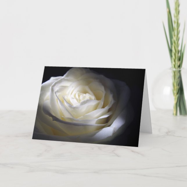 Carte Rose noire et blanche (Devant)