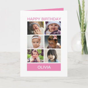 Carte Rose Pâle Personnalisé avec Photo – Message Person