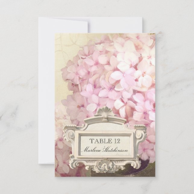 Carte rose parisienne d'endroit de nombre de (Devant)