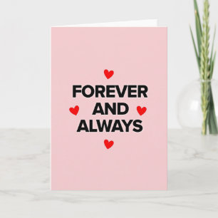 Carte Rose Pour Toujours Et À Jamais