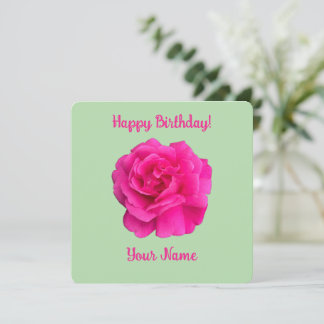 Carte Rose rose #6