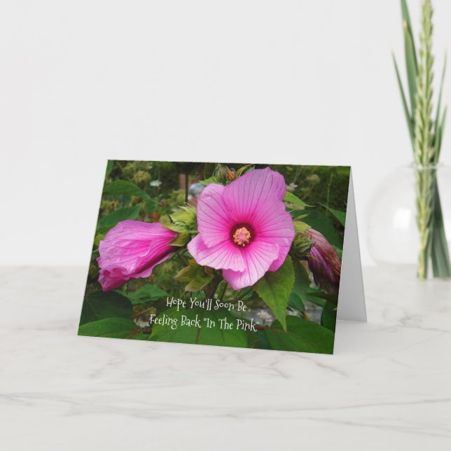 CARTE ROSE ROSE ROSE DE SHARON/VOUS SOUHAITANT UNE REPRI (Devant)