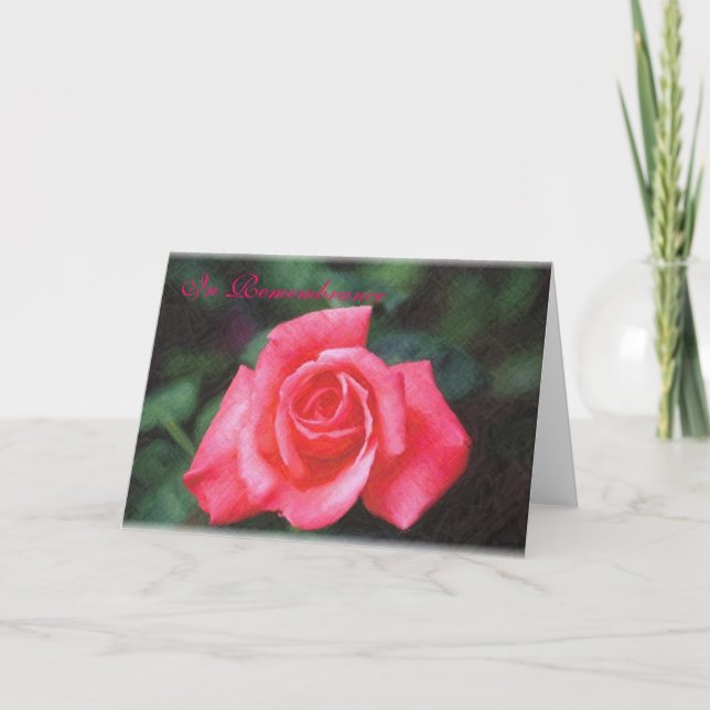 Carte RoseCustom1, En souvenir (Devant)