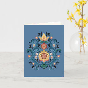 Carte Rosemaling en or et en Bourgogne