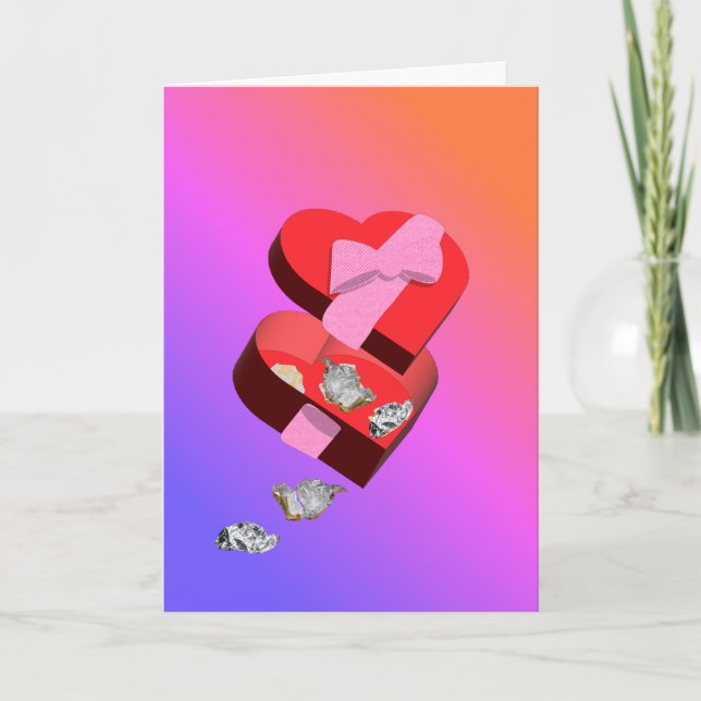 Carte Roses are red, chocolates are gone (Devant)