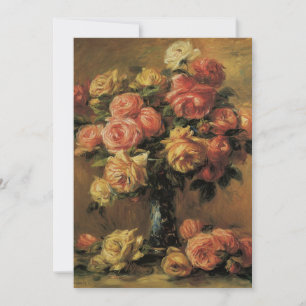 Carte Roses dans un vase par Pierre Renoir, Beaux-Arts V
